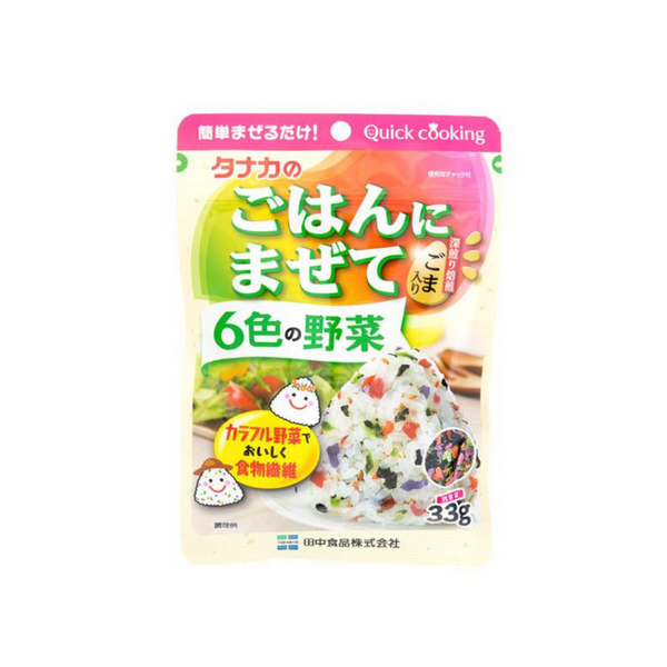 日式風味飯 TANAKA Furikake 6 Colour Vegetable Rice Seasoning 33g