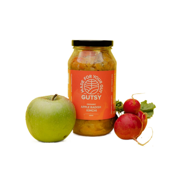 GUSTY FERMENTS Organic Apple Radish Kimchi 450g