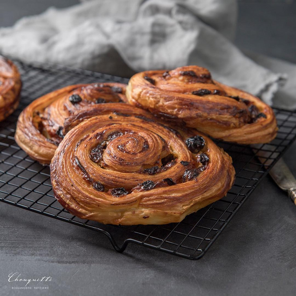 法式葡萄麵包 Fresh Baked Pain aux Raisins (Snails with Sultanas)