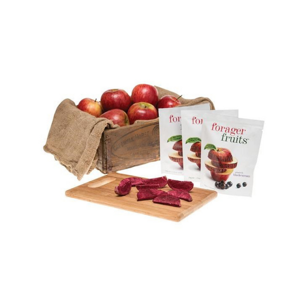 FORAGER FOOD CO. Freeze Dried Apple Wedges Infused with Blackcurrant 20g