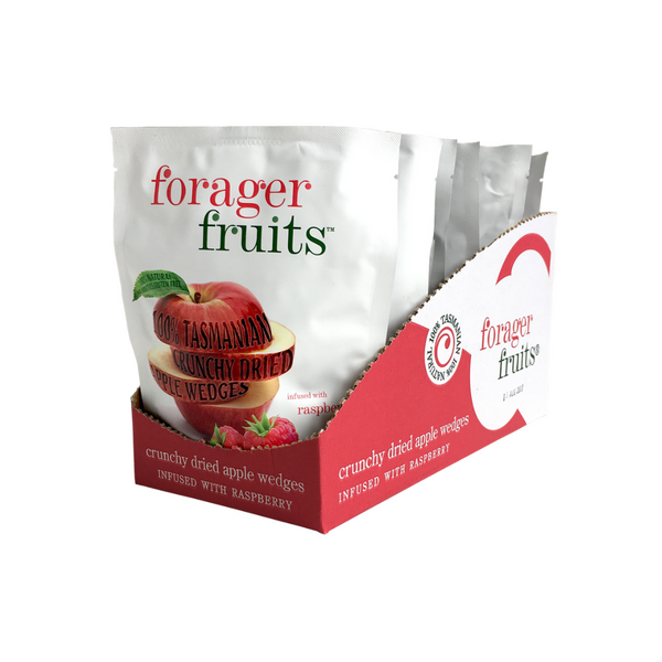 FORAGER FOOD CO. Freeze Dried Raspberry Infused Apple Wedges 20g