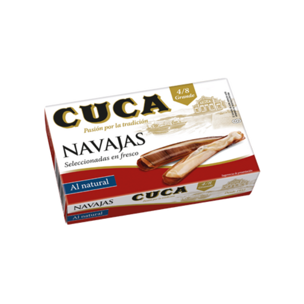 CUCA CONSERVAS Razor Clams in Brine 120g