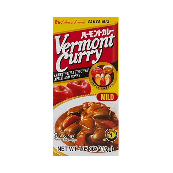 HOUSE Vermont Japanese Curry Roux Sauce Mild 115g